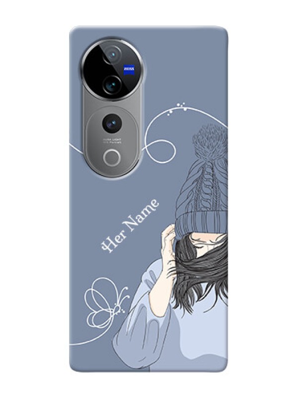 Custom Vivo T3 Ultra Custom Mobile Case with Girl in winter outfit Design