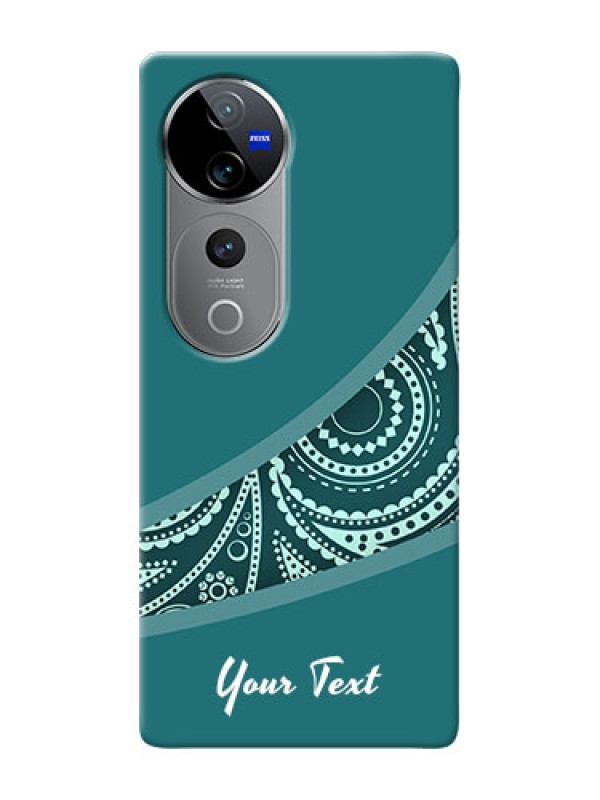 Custom Vivo T3 Ultra Photo Printing on Case with semi visible floral Design