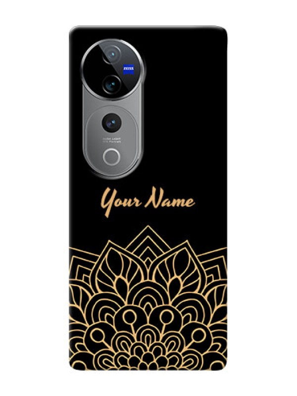 Custom Vivo T3 Ultra Custom Phone Case with Golden mandala Design