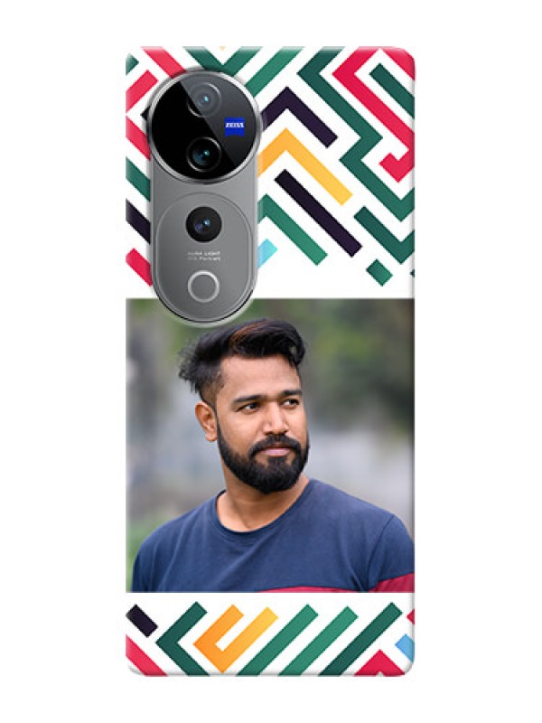 Custom Vivo T3 Ultra Personalized Phone Case with Colorful Maze Pattern Design