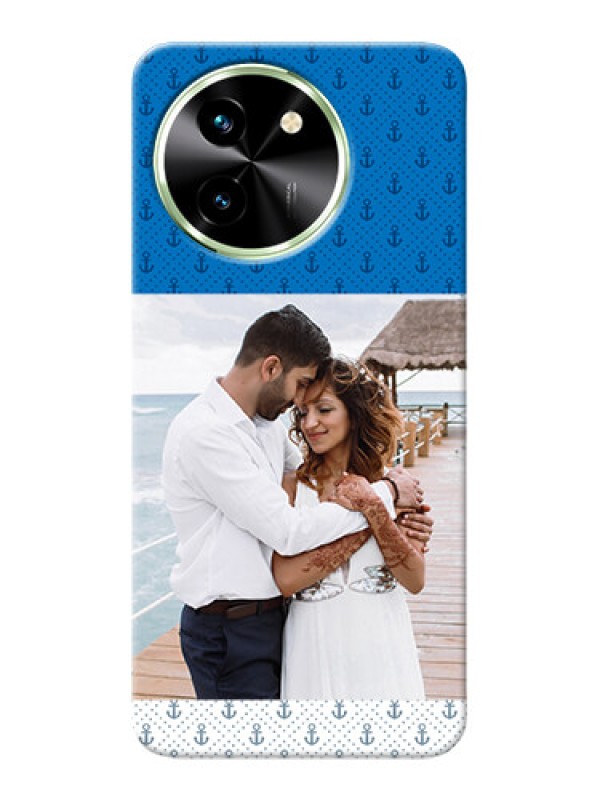 Custom Vivo T3X 5G Mobile Phone Covers: Blue Anchors Design