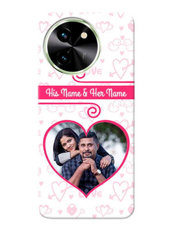 Custom Vivo T3X 5G Personalized Phone Cases: Heart Shape Love Design