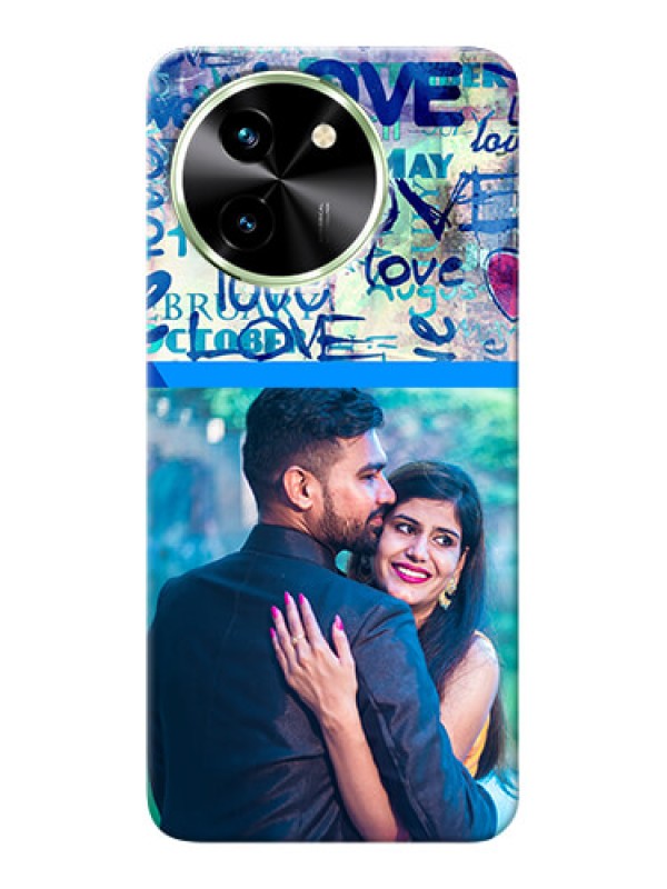 Custom Vivo T3X 5G Mobile Covers Online: Colorful Love Design