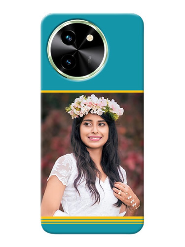 Custom Vivo T3X 5G personalized phone covers: Yellow And Blue Design