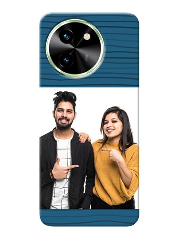 Custom Vivo T3X 5G Custom Phone Cases: Blue Pattern Cover Design