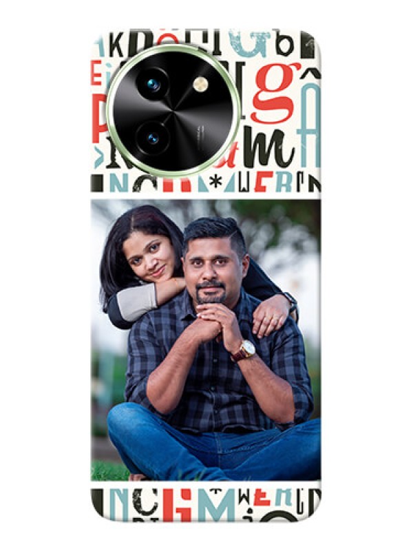 Custom Vivo T3X 5G custom mobile phone covers: Alphabet Design
