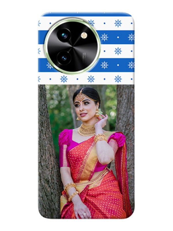 Custom Vivo T3X 5G custom mobile covers: Snow Pattern Design