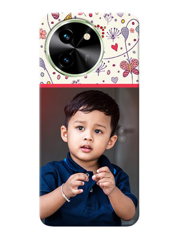 Custom Vivo T3X 5G phone back covers: Premium Floral Design