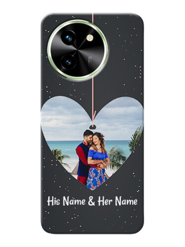 Custom Vivo T3X 5G custom phone cases: Hanging Heart Design