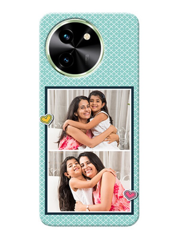 Custom Vivo T3X 5G Custom Phone Cases: 2 Image Holder with Pattern Design