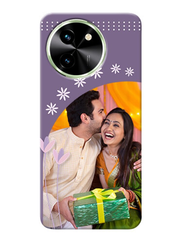 Custom Vivo T3X 5G Phone covers for girls: lavender flowers design