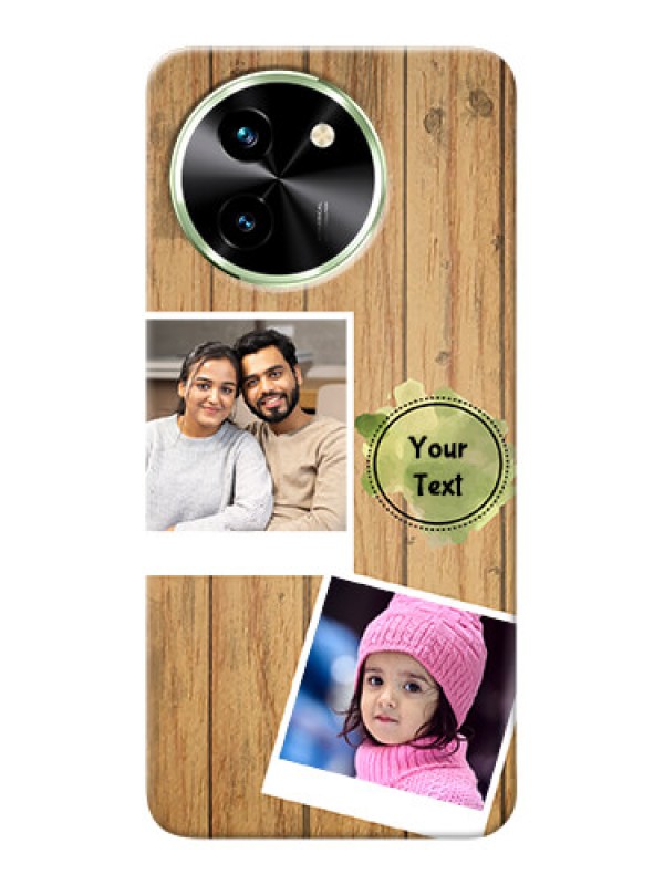 Custom Vivo T3X 5G Custom Mobile Phone Covers: Wooden Texture Design