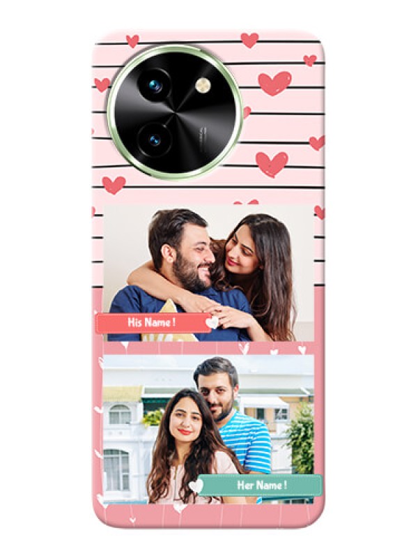 Custom Vivo T3X 5G custom mobile covers: Photo with Heart Design
