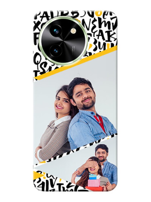 Custom Vivo T3X 5G Phone Back Covers: Letters Pattern Design