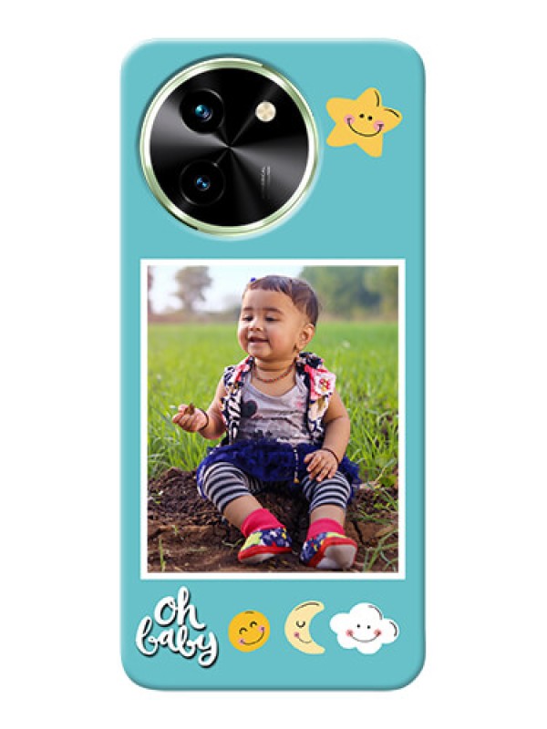 Custom Vivo T3X 5G Personalised Phone Cases: Smiley Kids Stars Design