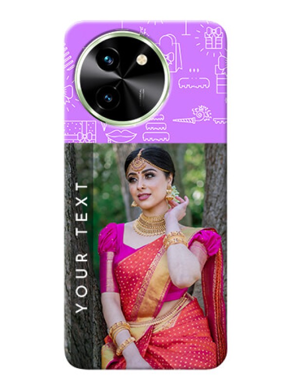 Custom Vivo T3X 5G Personalized Phone Cases: Birthday Icons Design