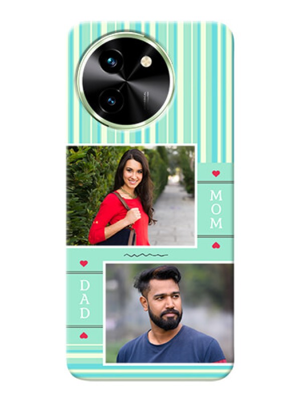 Custom Vivo T3X 5G custom mobile phone covers: Mom And Dad Pic Design