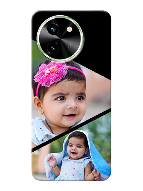 Custom Vivo T3X 5G mobile back covers online: Semi Cut Design