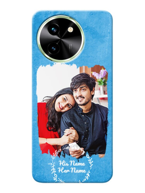 Custom Vivo T3X 5G custom mobile cases: Blue Color Vintage Design