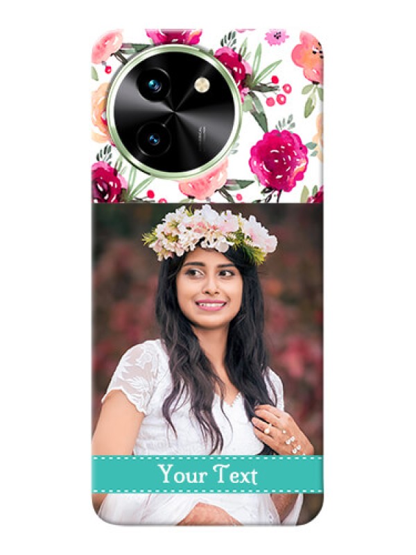 Custom Vivo T3X 5G Personalized Mobile Cases: Watercolor Floral Design