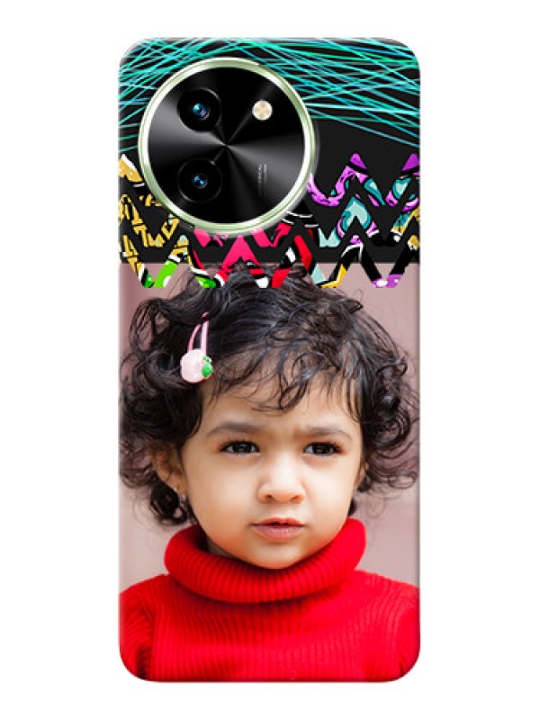 Custom Vivo T3X 5G personalized phone covers: Neon Abstract Design