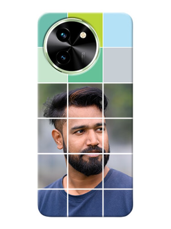 Custom Vivo T3X 5G personalised phone covers with white box pattern