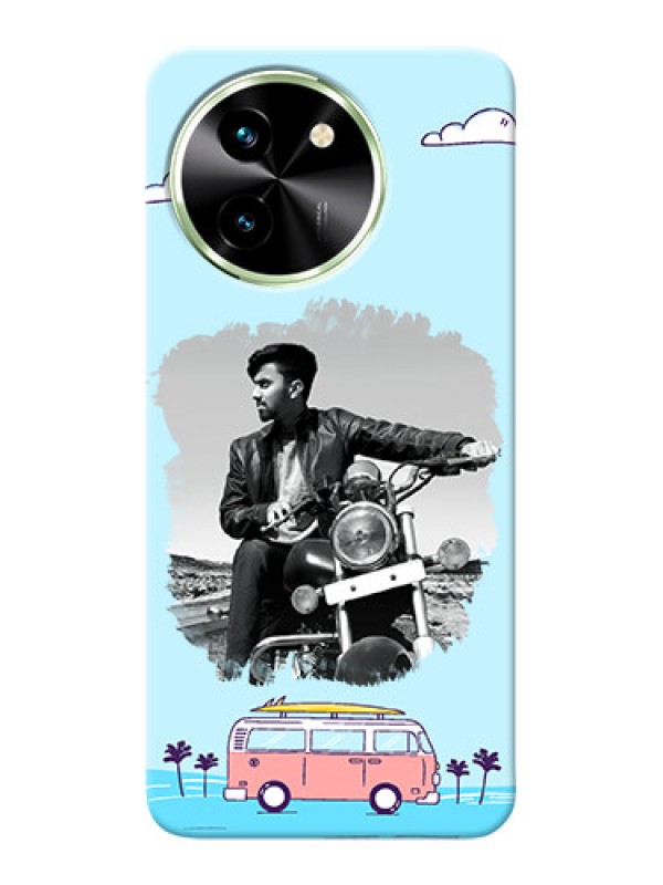 Custom Vivo T3X 5G Mobile Covers Online: Travel And Adventure Design