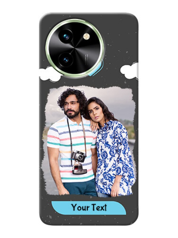 Custom Vivo T3X 5G Mobile Back Covers: splashes with love doodles Design