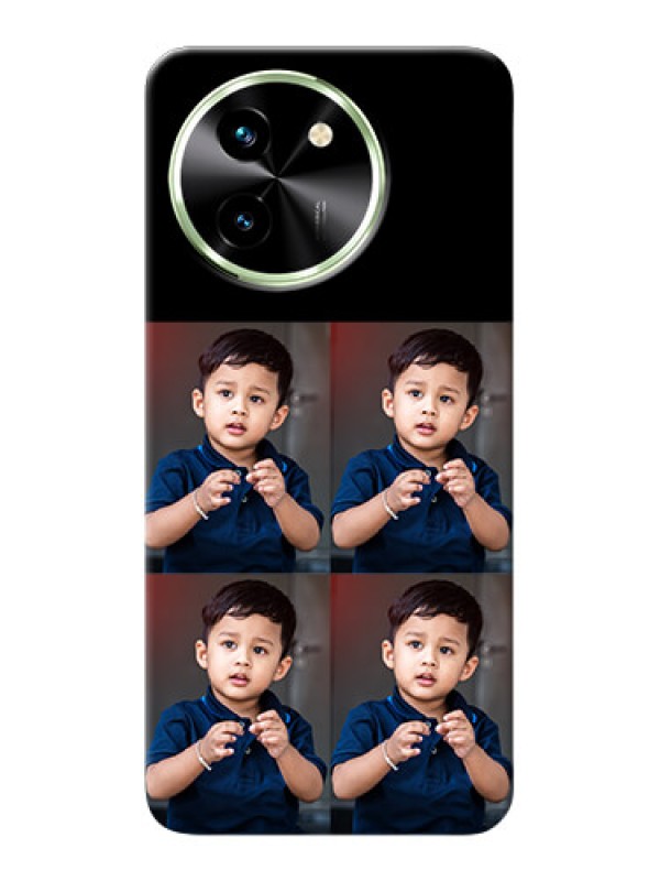 Custom Vivo T3X 5G 4 Image Holder on Mobile Cover