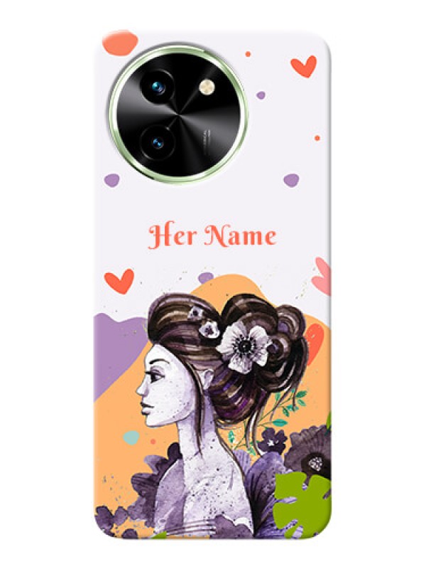 Custom Vivo T3X 5G Personalized Phone Case with Woman And Nature Design
