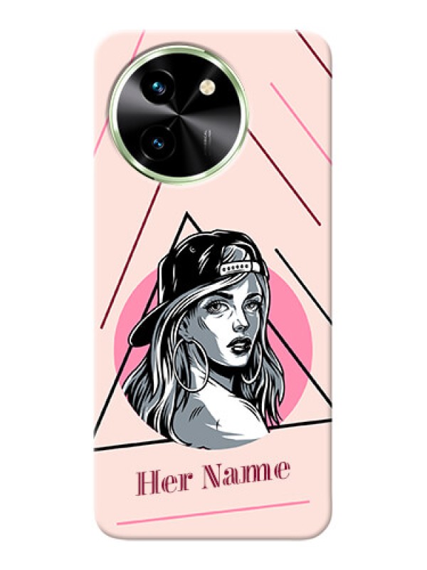 Custom Vivo T3X 5G Personalized Phone Case with Rockstar Girl Design