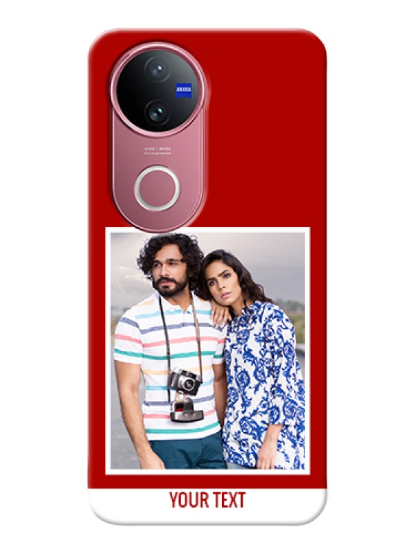 Custom Vivo T4R Custom Hard Phone Case - Red Color Design