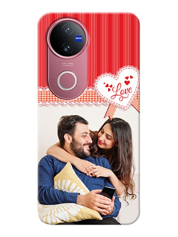 Custom Vivo T4R Custom Hard Phone Case - Red Love Pattern Design