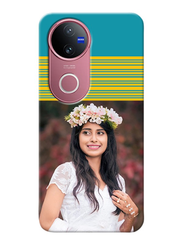 Custom Vivo T4R Custom Hard Phone Case - Yellow & Blue Design