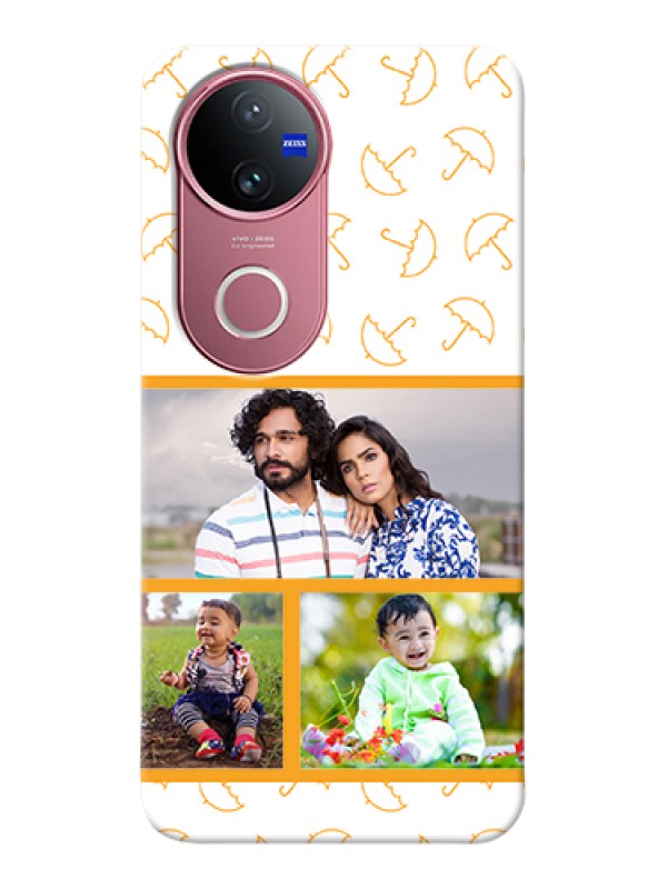 Custom Vivo T4R Custom Hard Phone Case - Yellow Pattern Design