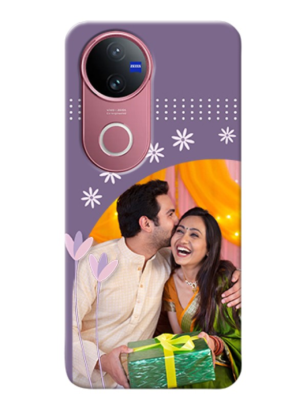 Custom Vivo T4R Custom Hard Phone Case - Lavender Flowers Design