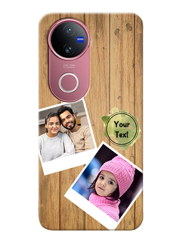 Custom Vivo T4R Custom Hard Phone Case - Wooden Texture Design