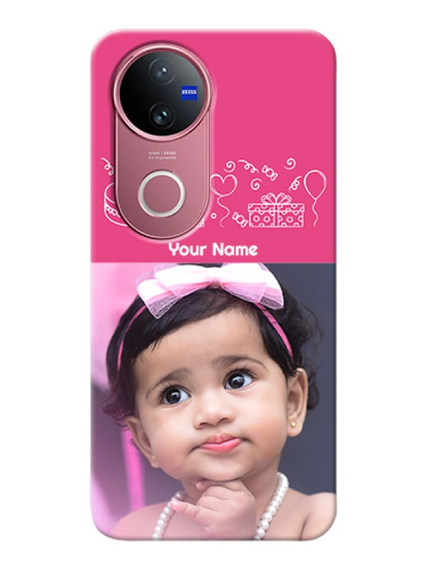 Custom Vivo T4R Custom Hard Phone Case - With Birthday Line Art Design