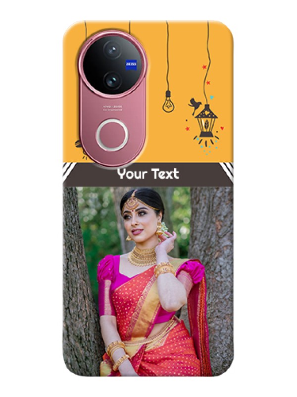 Custom Vivo T4R Custom Hard Phone Case - With Family Picture And Icons