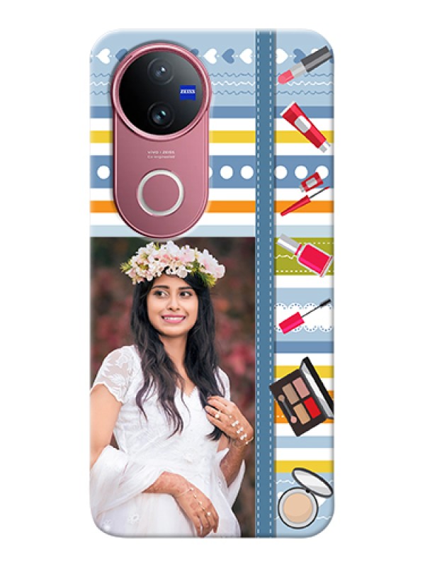 Custom Vivo T4R Custom Hard Phone Case - Makeup Icons Design