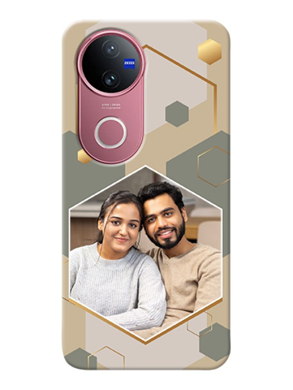 Custom Vivo T4R Custom Hard Phone Case - Stylish Hexagon Pattern Design