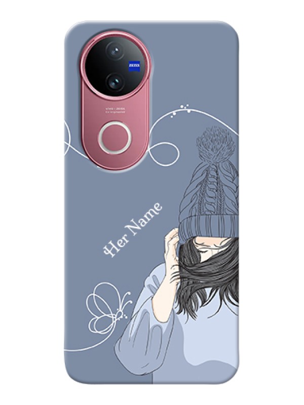 Custom Vivo T4R Custom Hard Phone Case - Girl In Winter Outfit Design