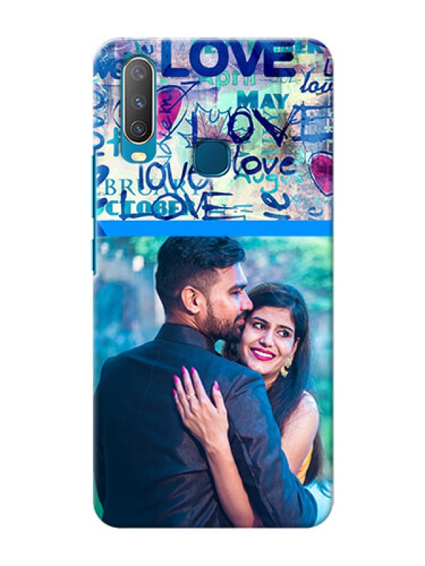 Custom Vivo U10 Mobile Covers Online: Colorful Love Design