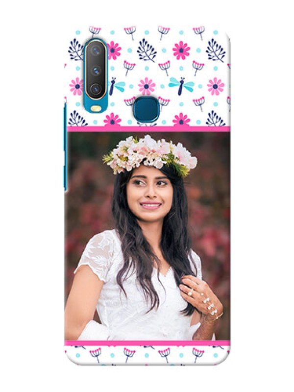 Custom Vivo U10 Mobile Covers: Colorful Flower Design