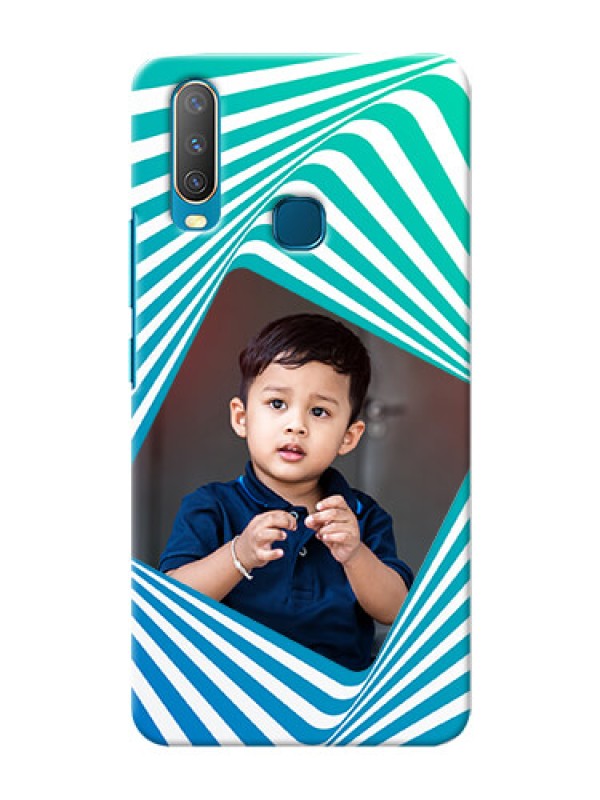 Custom Vivo U10 Personalised Mobile Covers: Abstract Spiral Design
