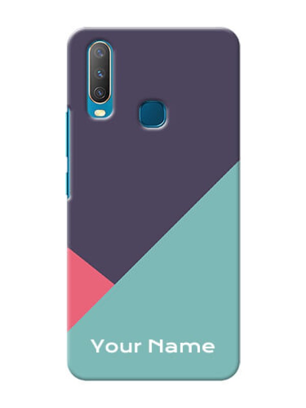 Custom Vivo U10 Custom Phone Cases: Tri Color abstract Design
