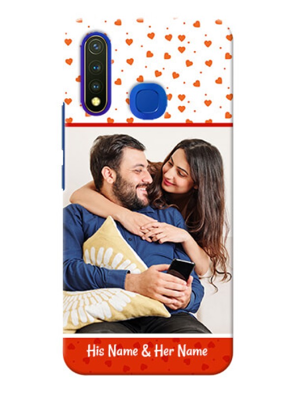 Custom Vivo U20 Phone Back Covers: Orange Love Symbol Design