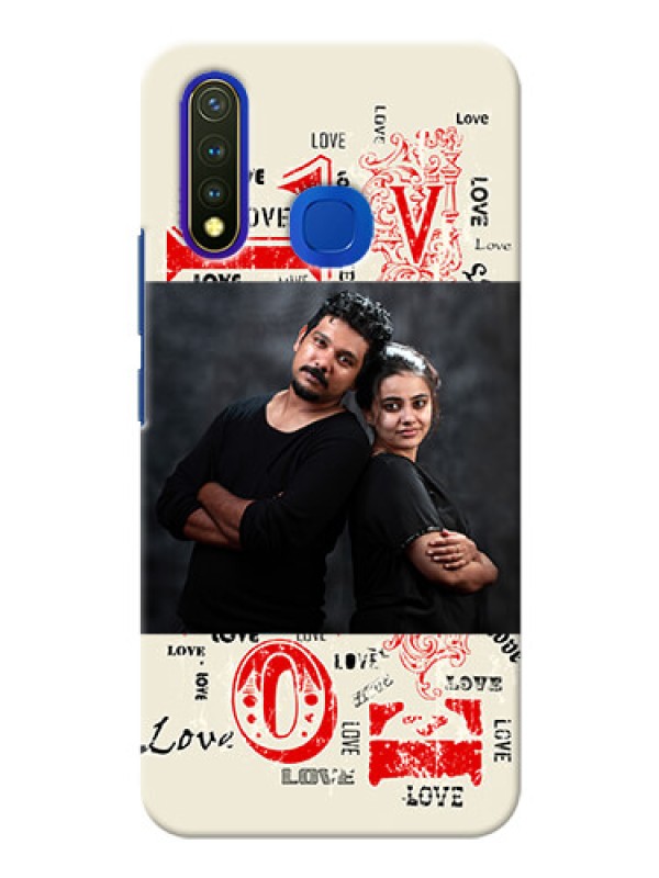 Custom Vivo U20 mobile cases online: Trendy Love Design Case