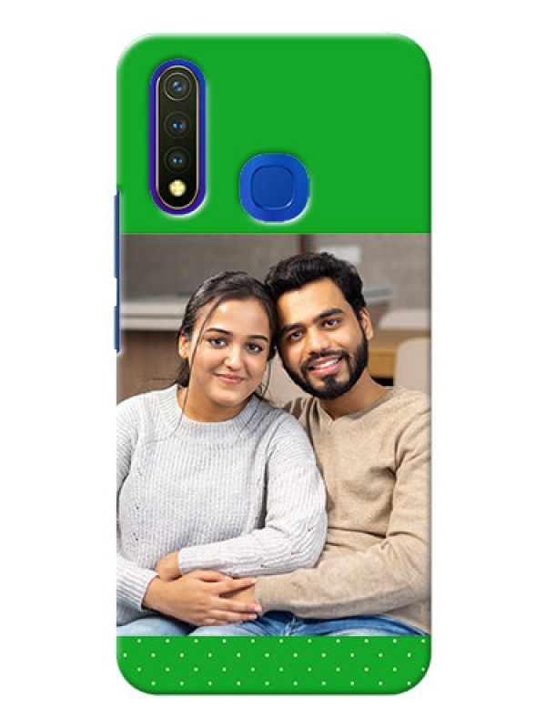 Custom Vivo U20 Personalised mobile covers: Green Pattern Design