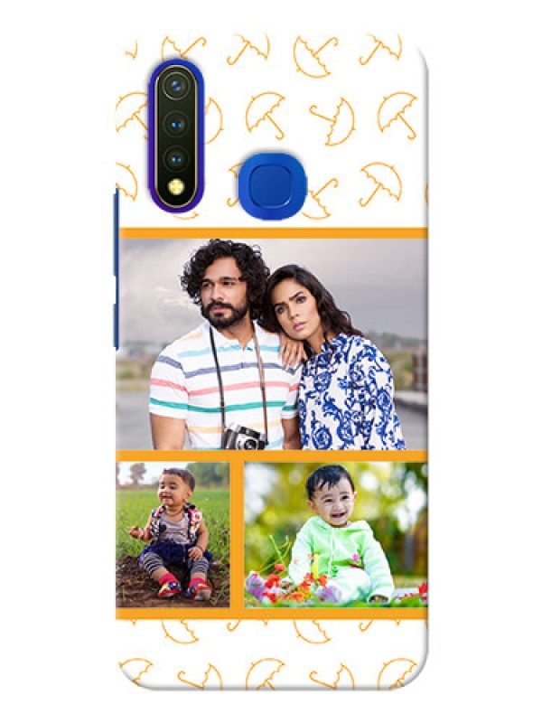 Custom Vivo U20 Personalised Phone Cases: Yellow Pattern Design